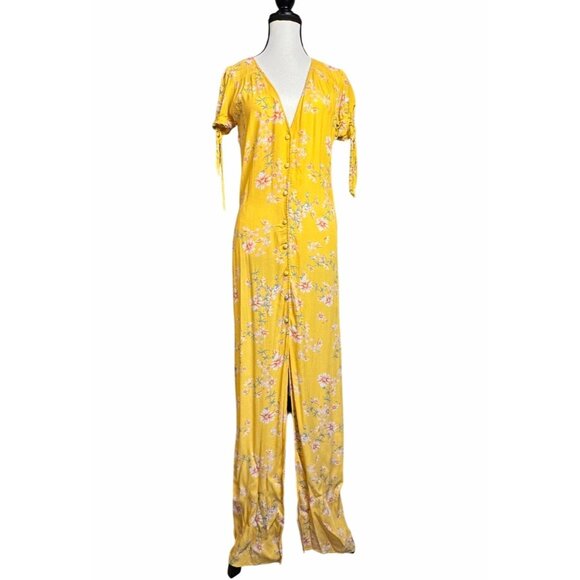 Flynn Skye Womens Maxi Dress Sz S Touch Of Honey 90s Romantic Fairy Cottagecore - Picture 7 of 12
